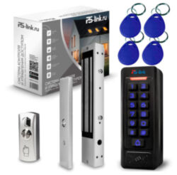 Система СКУД  KIT-C1EM-280LED на 1 дверь, замок 280 кг, кодовая панель EM-Marine на 2000 ключей