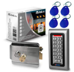 Комплект СКУД  KIT-S601EM-WP-SL на 1 дверь, кнопочная панель, 125кГц EM-Marine, замок aisi304