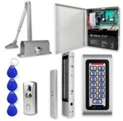 Система СКУД  KIT-S601EM-350UPS с доводчиком 85, блоком резервного питания, 7Ач, замок 350кг