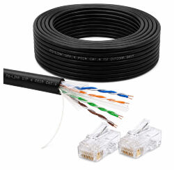 Кабель витая пара UTP4 cat.6 CU 20 метров UTP-CAT6-CU20-OUT уличный