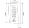 Козырёк для панели доступа PS-S601EM-WP зеленый, PETG пластик, защита от дождя и пыли