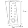 Козырек для панели доступа PS-TF2EM-WP-W медный, PETG пластик, защита от дождя и пыли