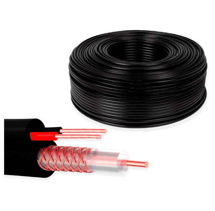 Кабель КВК KVK-CU-2075-70 RG-59 + 2 x 0.75 мм. 70м.