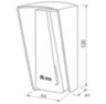 Козырёк для считывателя PS-P001EM/MF коричневый, уличный, PETG пластик, защита от дождя и пыли